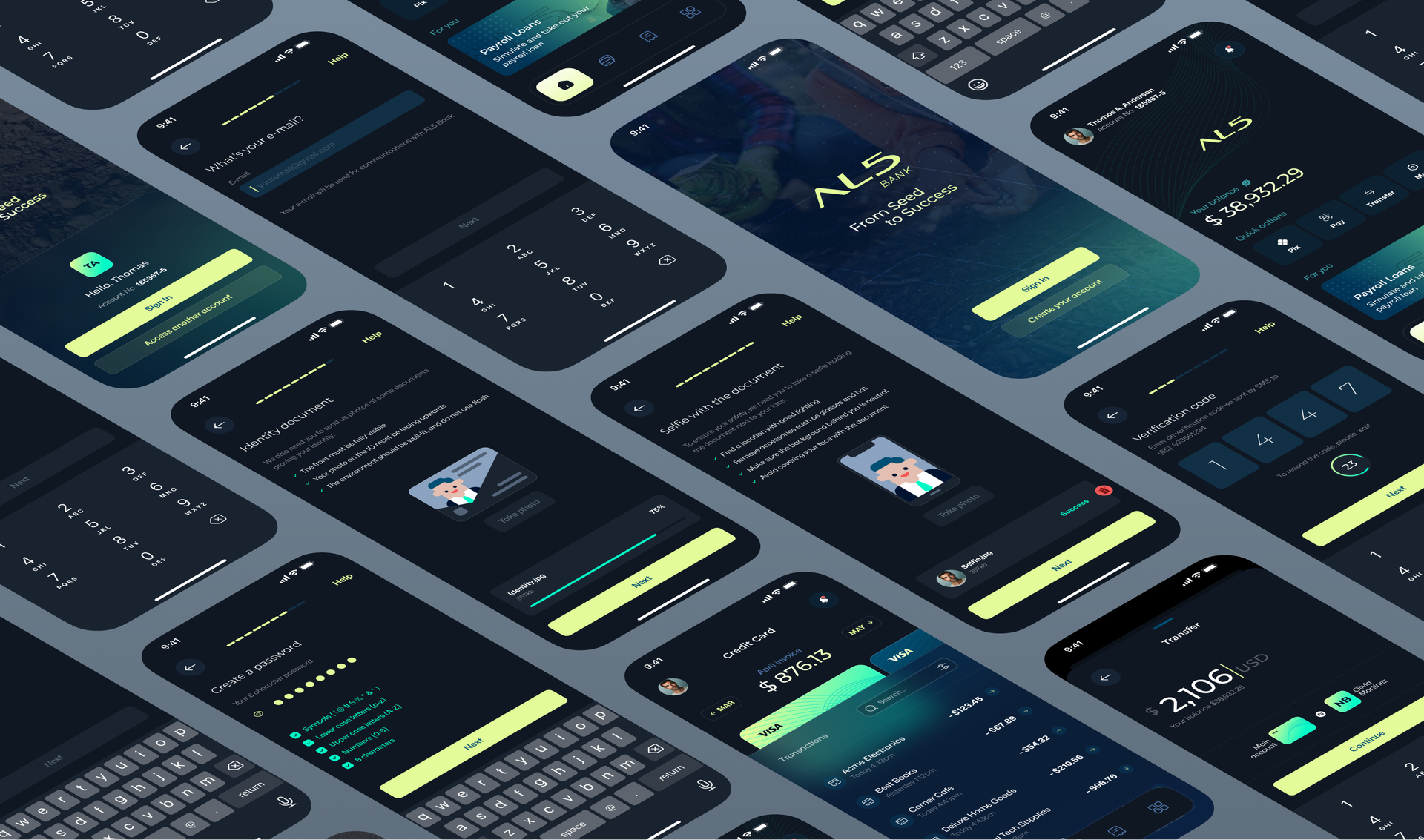 AL5 Bank redesigned screens